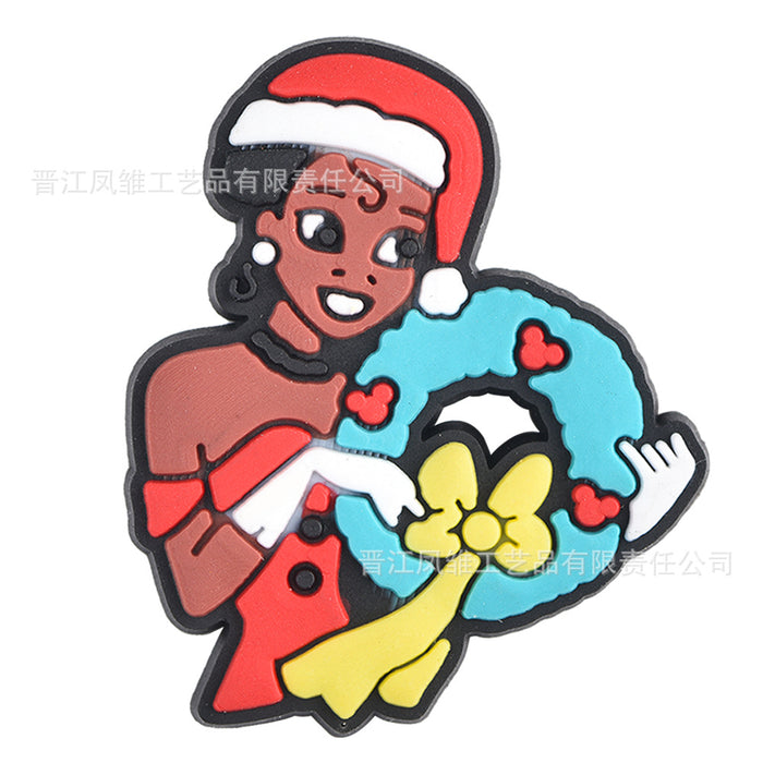 Wholesale 50pcs Christmas Shoes Charms  soft rubber shoes accessories decoration