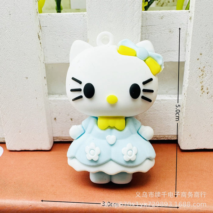 Wholesale Keychain Ring Car Keychain Gift DIY Soft Rubber