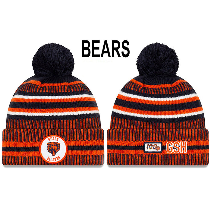 Wholesale European and American olive cap knitted sports round cap wool hat wool team cap League baseball cap