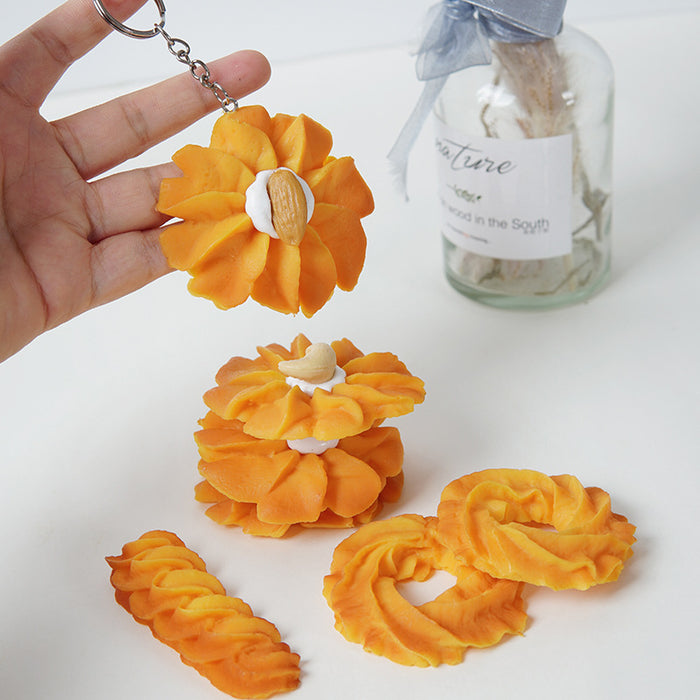 Wholesale Chic PVC Simulated Cookie Pendant Fun Dessert Shaped Ornament Decorative Gift Accessory MOQ≥5
