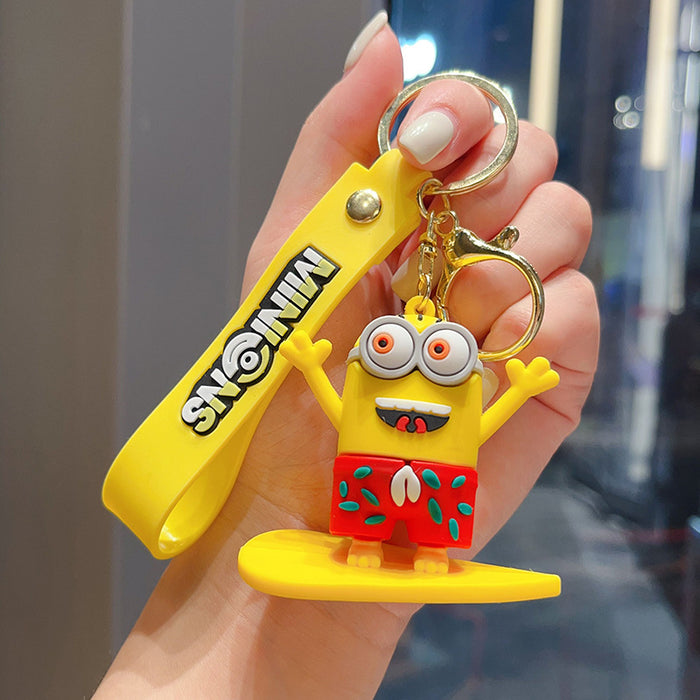 Wholesale Surfing Doll Keychain Beach Skateboard Doll