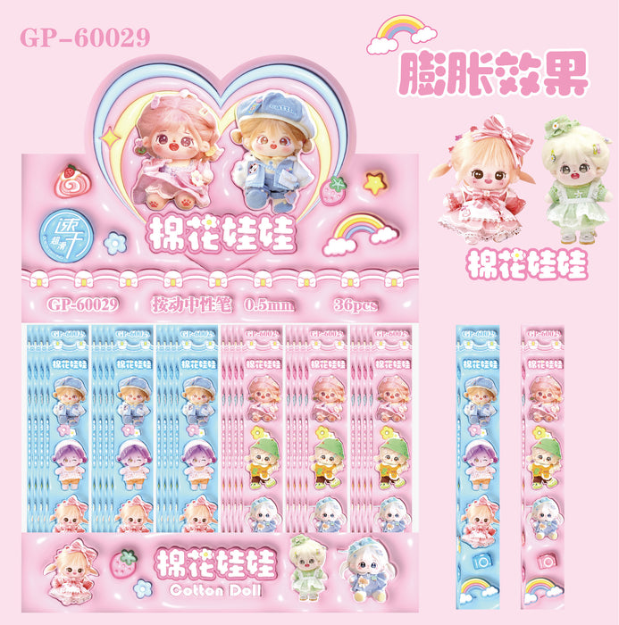 Wholesale Cartoon blind box push pen anime signature pen gravity push gel pen