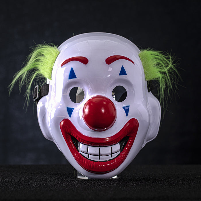 Wholesale Green-Haired Clown Mask Full Face Party Dc Film and Television Props Plastic Makeup Party Mask