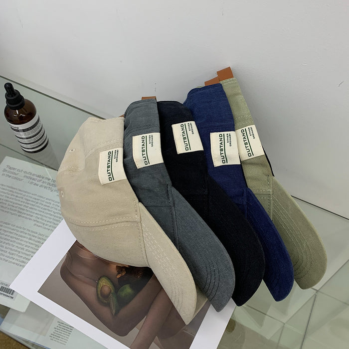 Wholesale New retro patchwork baseball cap versatile spring and summer sun hat soft top duckbill cap for men