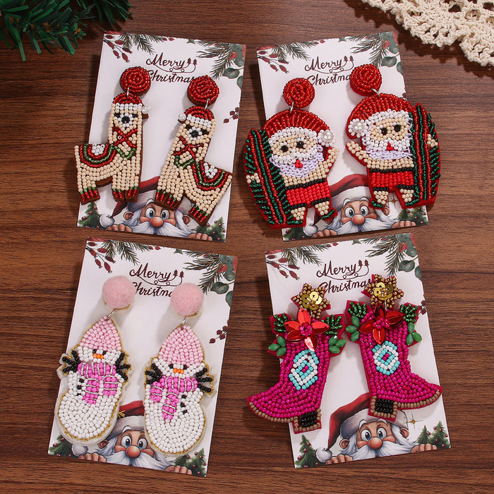 Wholesale Christmas Beaded Earrings