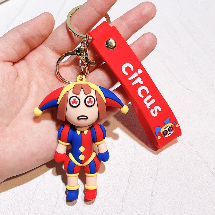 Wholesale Silicone Cartoon Doll Keychain JDC-KC-QiChao066