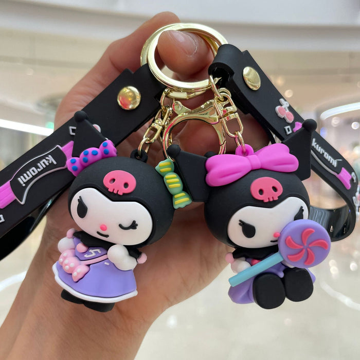 Wholesale Cute cartoon keychain creative couple bag pendant, car keychain pendant, small gift