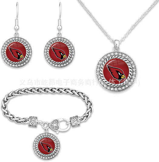 Wholesale Rugby Bracelet Necklace Earring Set