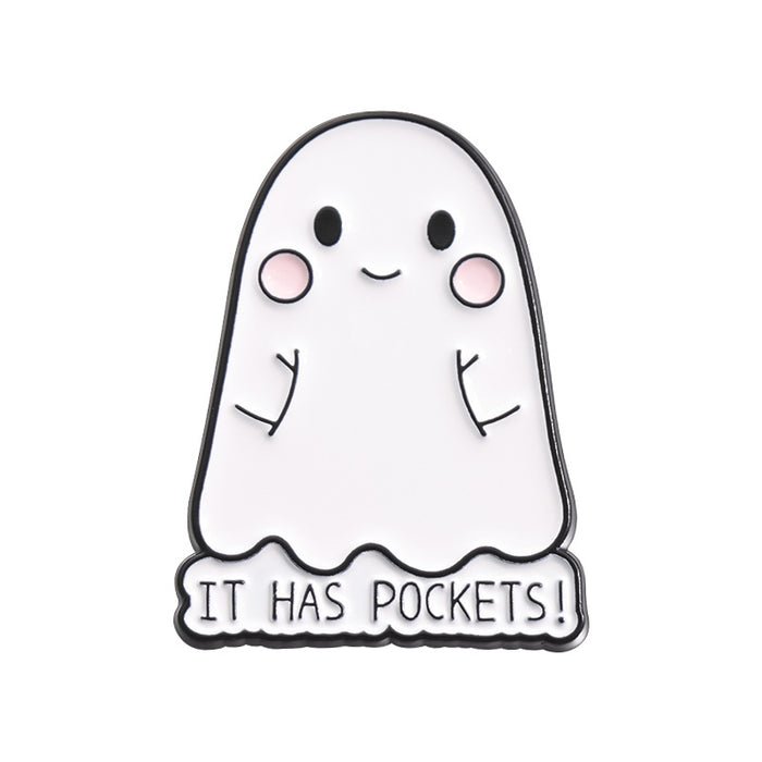 Wholesale Ghost Pumpkin Skull Brooch Zinc Alloy Pin Jewelry Accessory For Party Gift