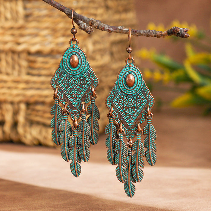 Wholesale Geometric Alloy Tassel Earrings for Women Party Wear Fashion Accessory MOQ≥2
