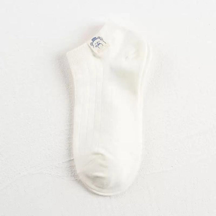 Wholesale Breathable fabric standard socks, cute cartoon boat socks