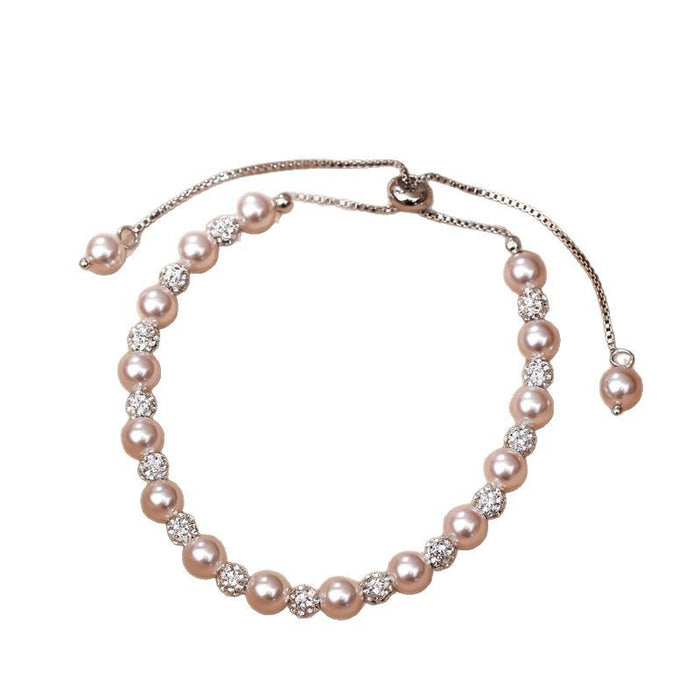 Wholesale Pearl bracelet, women's bead, high-end and niche crystal jewelry