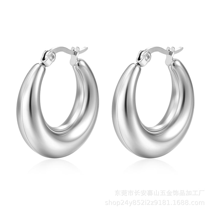 Wholesale Stainless Steel Hollow Earrings  Hollow Glazed Earrings