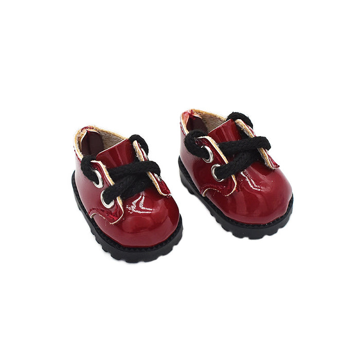 Wholesale Leather Shoes 8 Points Bjd Baby Shoes 10cm Cotton Doll Lina  Pendant Baby Clothes