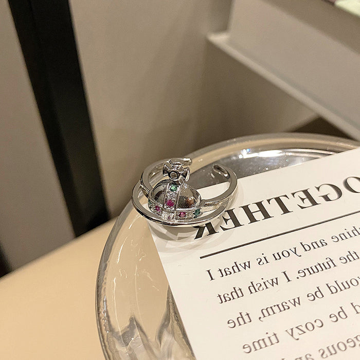 Wholesale European and American fashionable open mouth ring versatile, niche design, high-end and personalized temperament ring