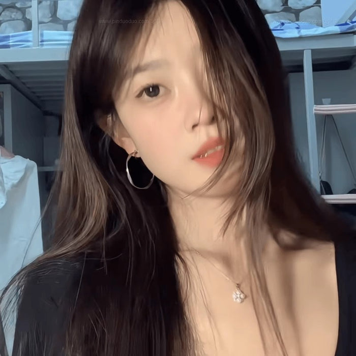 Wholesale Ear clip without ear hole, exaggerated irregular large circle earrings, retro earrings