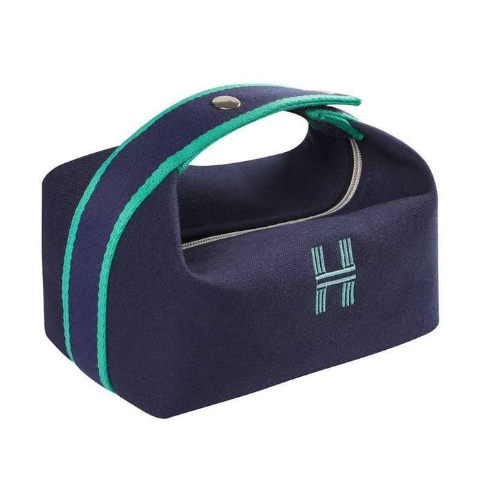 Wholesale Makeup bag, hand-held canvas bag, large capacity cosmetic storage bag, travel grooming bag