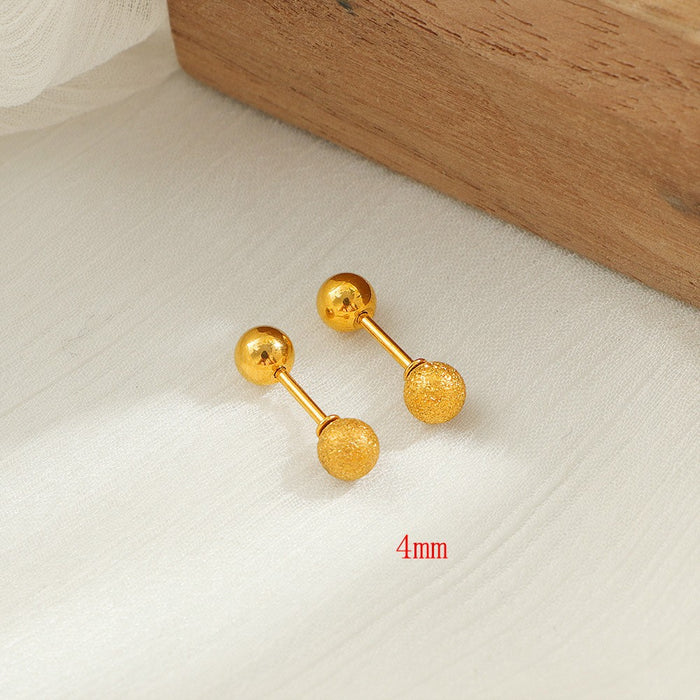 Wholesale  Anti-loss heart-shaped earrings  colorfast   small and exquisite titanium steel earrings