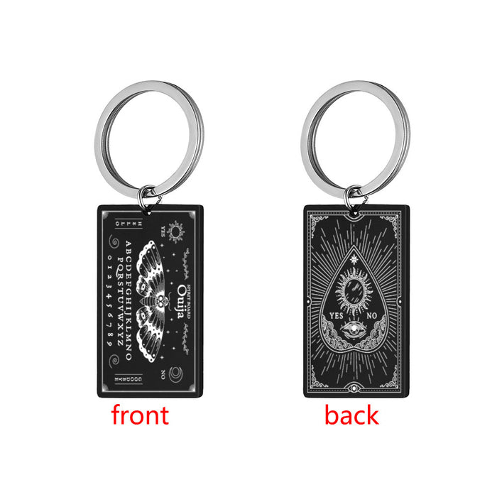 Wholesale Stainless Steel Laser Engraving Keychain JDC-KC-HuanYu033