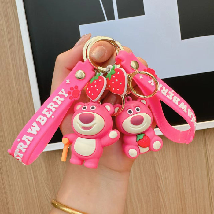 Wholesale Cartoon Cute Keychain Cute Women's Bag Pendant Car Keychain Bag Hanging Decoration Gift Batch