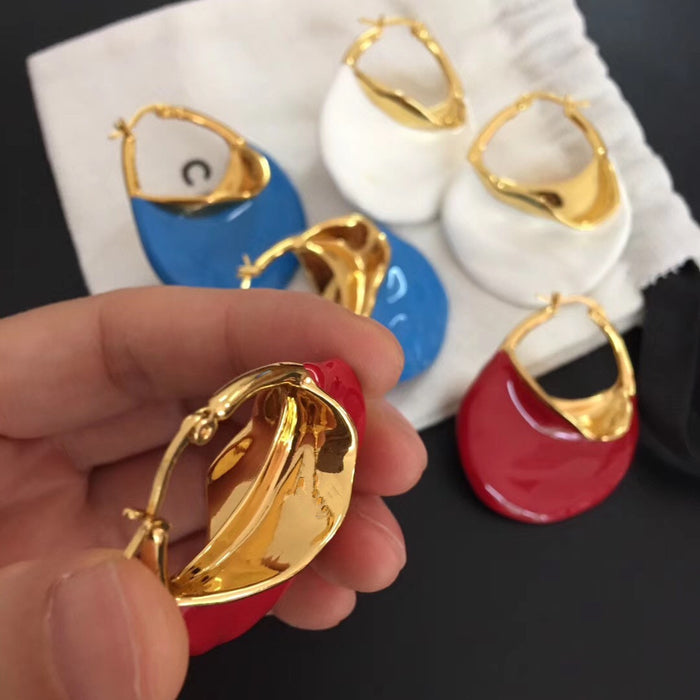 Wholesale High end retro exaggerated irregular earrings with large earrings and earrings