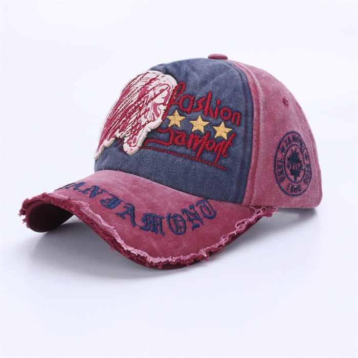 Wholesale Sunshade hat, casual letter baseball cap, used outdoor duckbill cap, spring and autumn