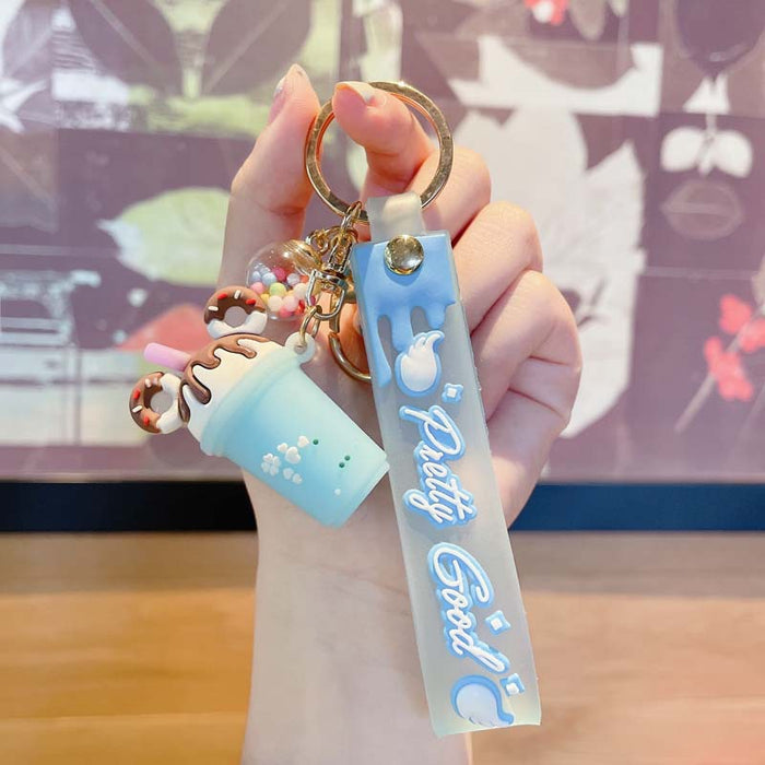 Wholesale Creative ice cream PVC keychains