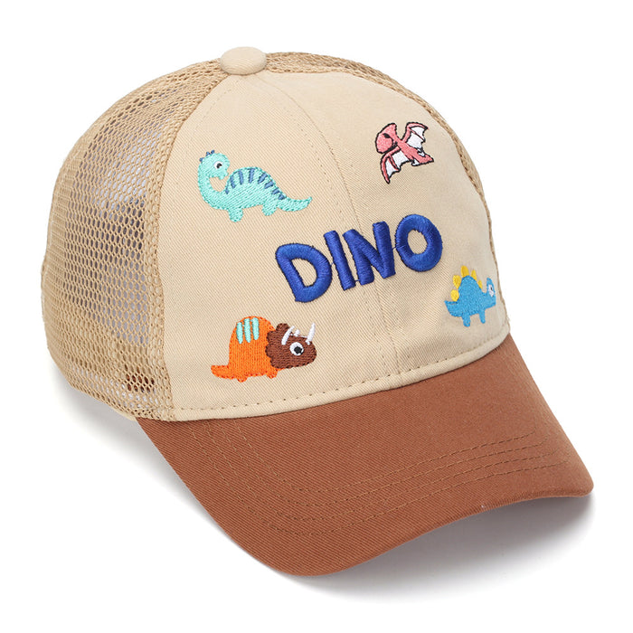 Wholesale Cartoon Dinosaur Mesh Baseball Cap for Kids Summer Sun Protection Unisex Hat for Resale