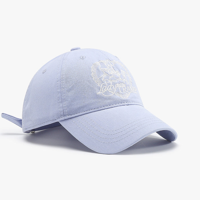 Wholesale New Love Letter Embroidered Duck Tongue Hat New Casual Versatile Sunshade Baseball Hat Wholesale