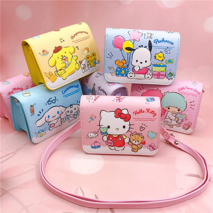 Wholesale PU Cartoon Printing Small Magnetic Buckle Adjustable Shoulder Strap Messenger Bag JDC-SD-YaLL001