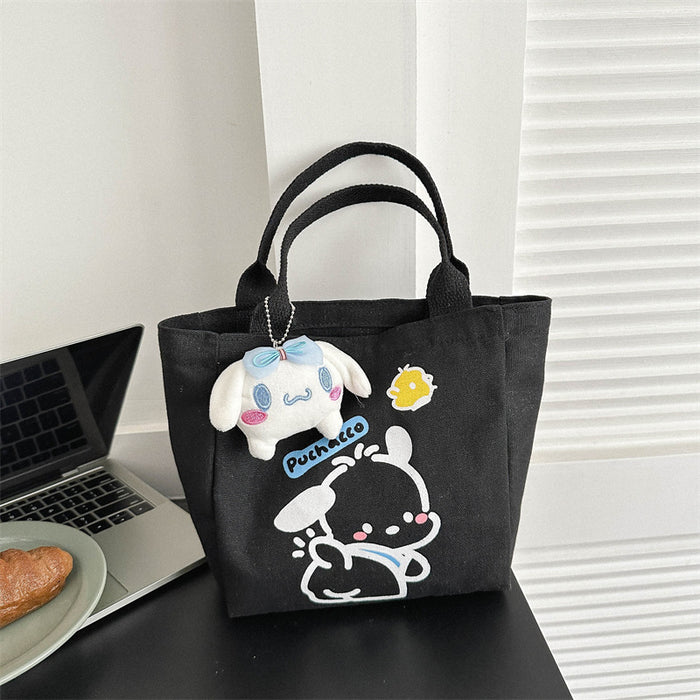Wholesale Canvas bag for commuting, hand-held bento bag, niche design, casual tote bag