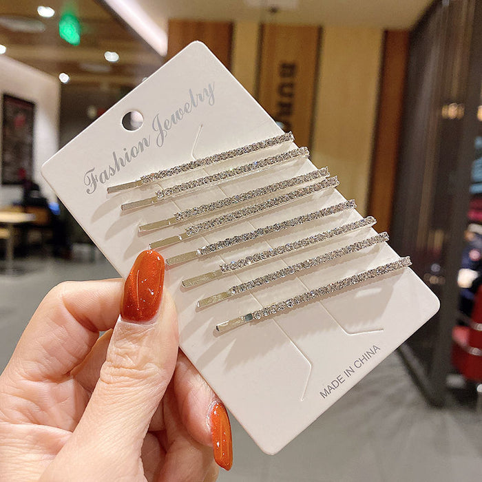 Wholesale hairpin clip flash Diamond side clip bangs girl hairpin