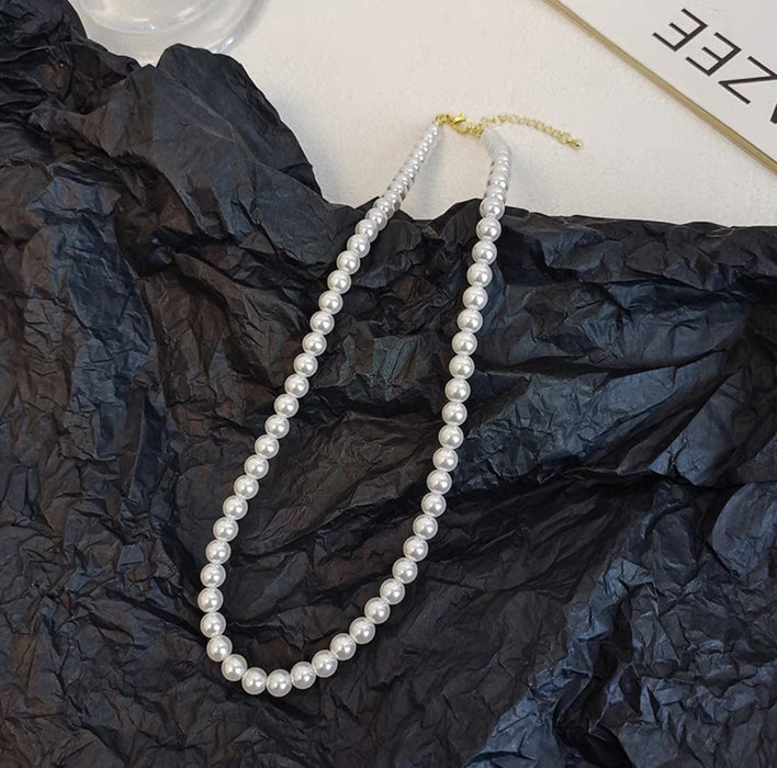 Wholesale Pearl necklace, women's light luxury internet celebrity temperament, simple and high-end feeling, collarbone chain