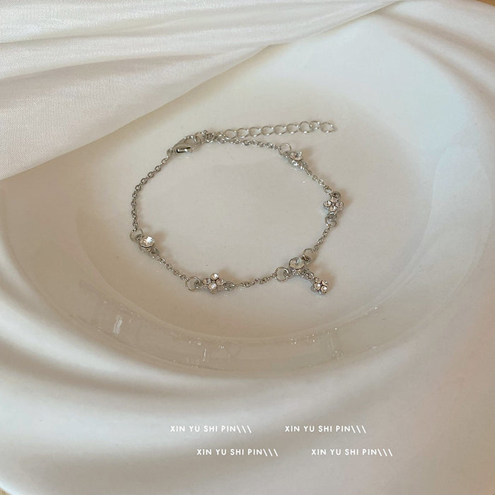 Wholesale Super Sparkling Zircon Tassel Bracelet with Light Luxury and Exquisite Design, Versatile Handpiece