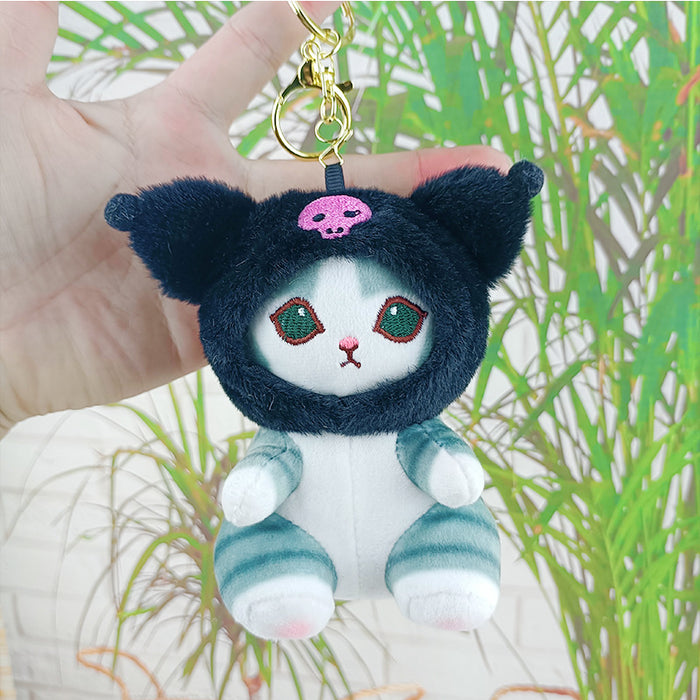 Wholesale Cute Cat Doll Keychain Pendant Doll Machine Plush Toy Gift