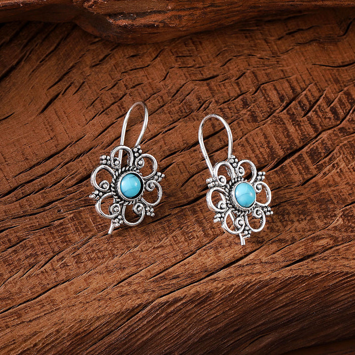 Wholesale Vintage petal pendant earrings