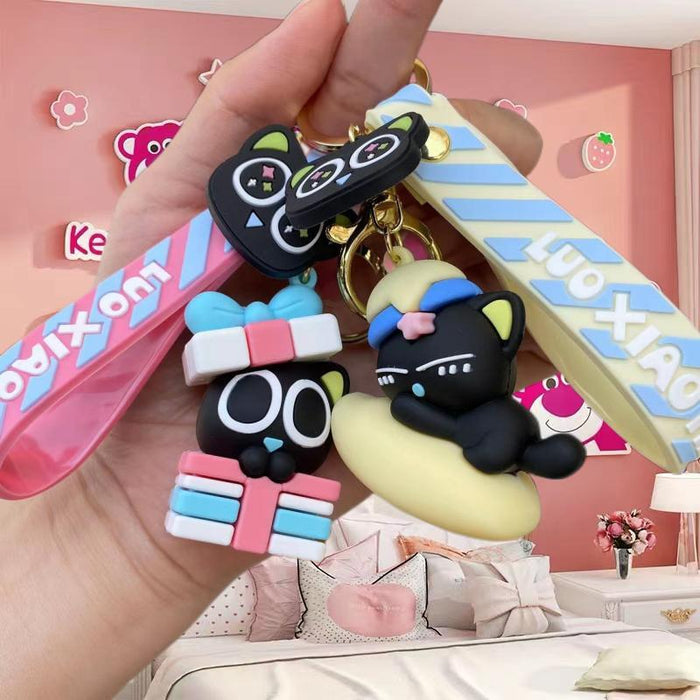 Wholesale Silicone Cartoon Doll Keychain JDC-KC-MingT203