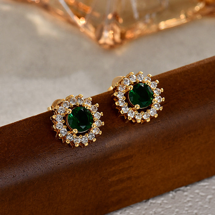 Wholesale Fashionable, luxurious, exquisite gemstone earrings