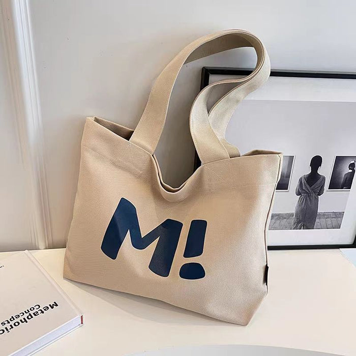 Wholesale Canvas bag, large capacity, simple and versatile, single shoulder portable tote bag