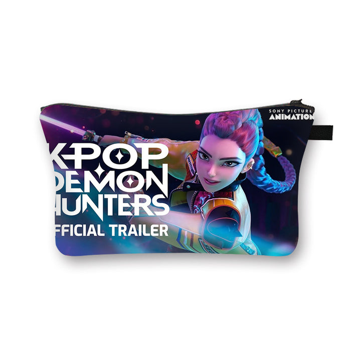 Wholesale Kpop Girls'  large capacity desktop storage cosmetic bag