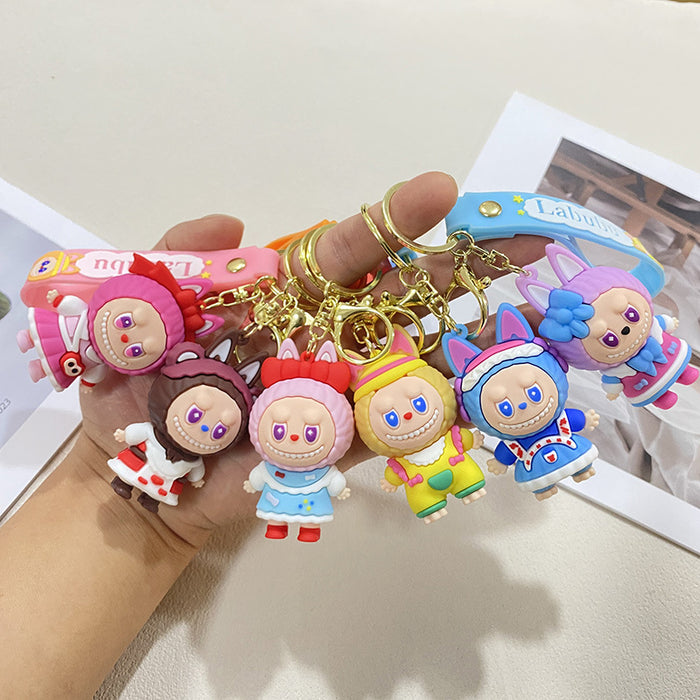 Wholesale Cartoon Doll Little Sheep Keychain Couple School Bag Pendant Car Key Chain Gift