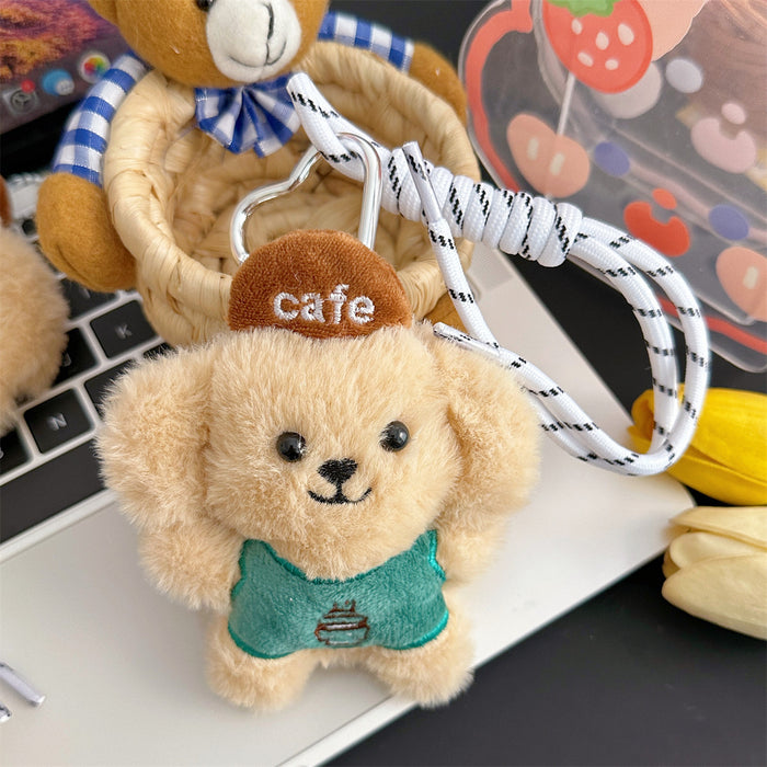 Wholesale Puppy Plush Toy Pendant for Girls' Bags Keychain Accessory