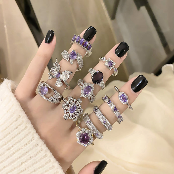 Wholesale Light luxury high-end ring elegant niche personality minimalist versatile ring accessory