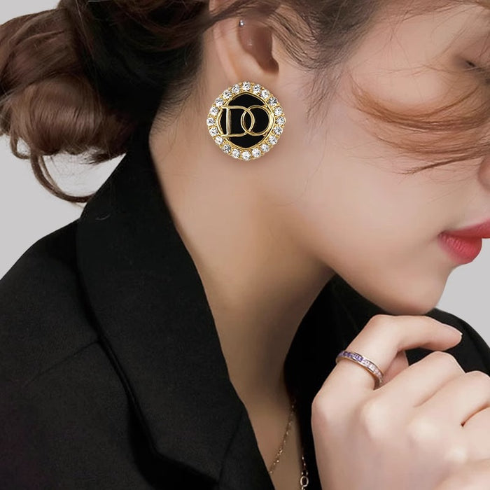 Wholesale Letter Alloy Earrings JDC-ES-Chengx007