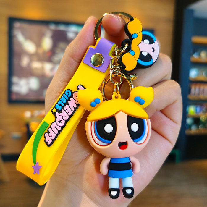 Wholesale Cartoon Silicone Doll Keychain JDC-KC-Tingm303