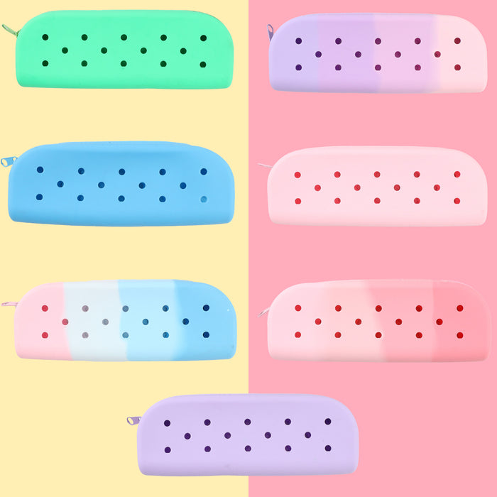 Wholesale 10PCS DIY Silicone Hole Pencil Case JDC-PC-GangDa001