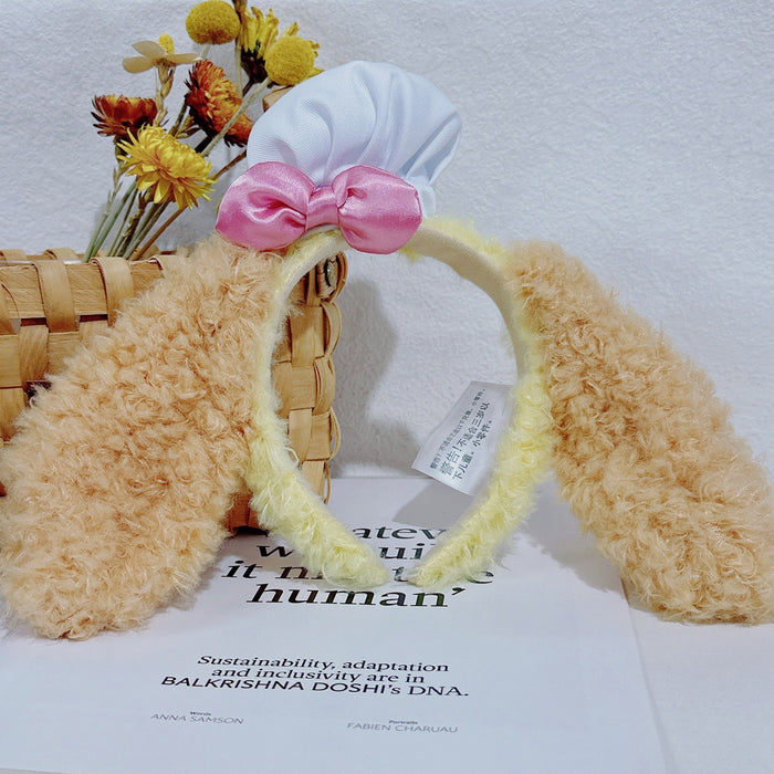 Wholesale Animal Ears Hair Accessories Amusement Park Headdress Bow Headband JDC-HD-Sili004