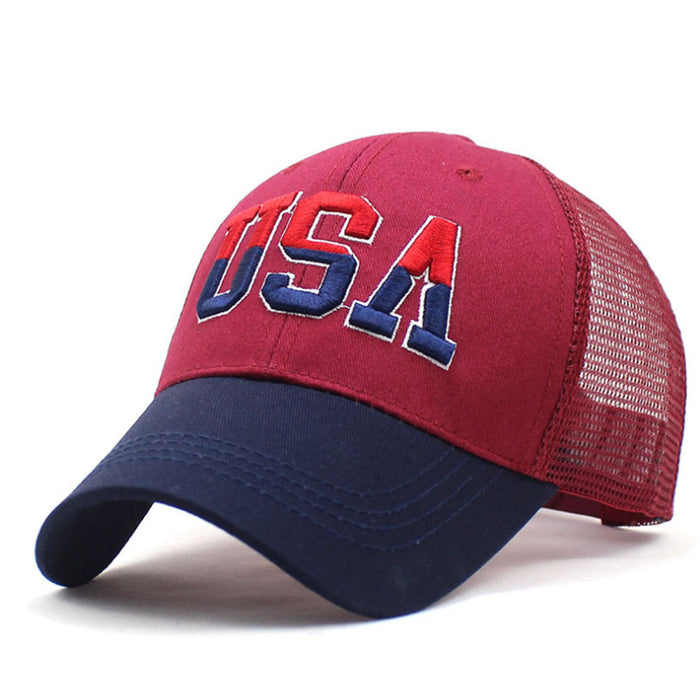 Wholesale Embroidered baseball cap with the letters USA