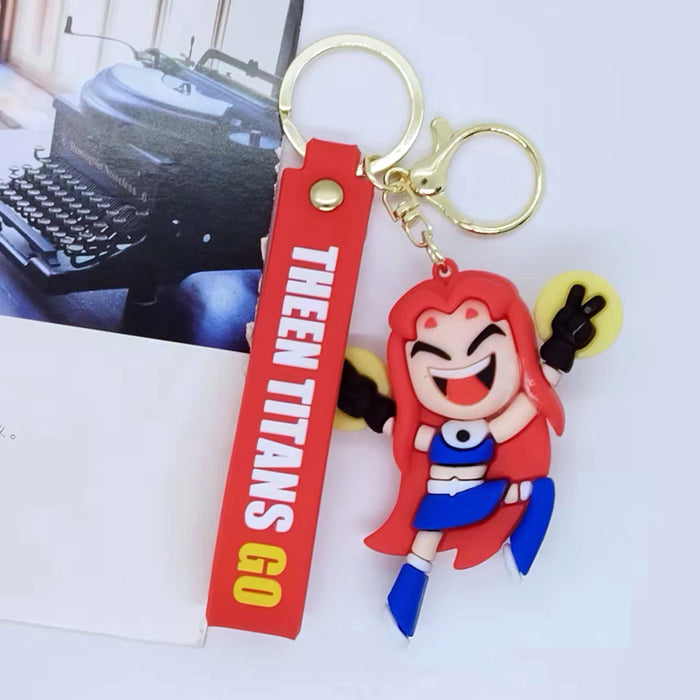 Wholesale cartoon junior titan attack keychain pendant bag car key chain accessories gift