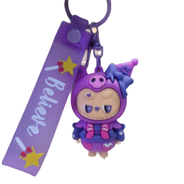 Wholesale Keychain cartoon funny car keychain student backpack small pendant claw machine